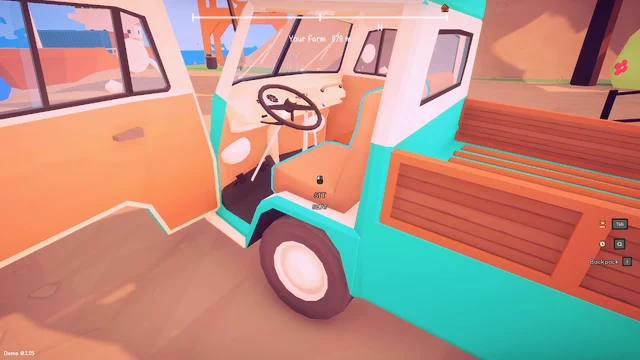 The open door and warm interior of your turquoise van